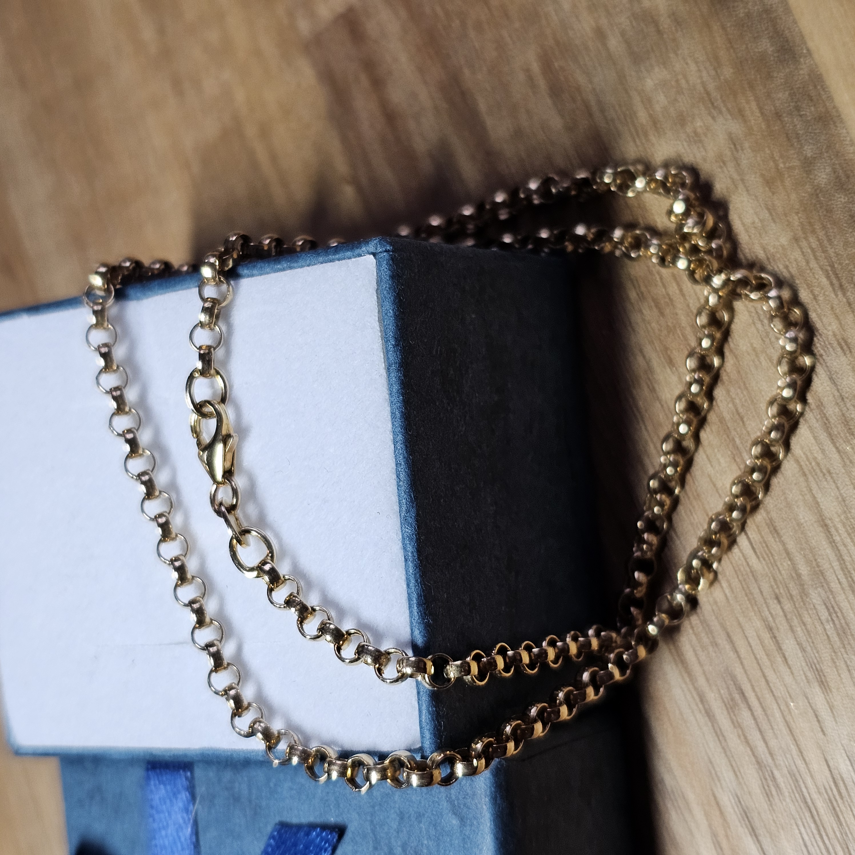 43 cm/ 3,1 mm Erbskette Halskette Kette Gold 333 Vintage elegant GK147