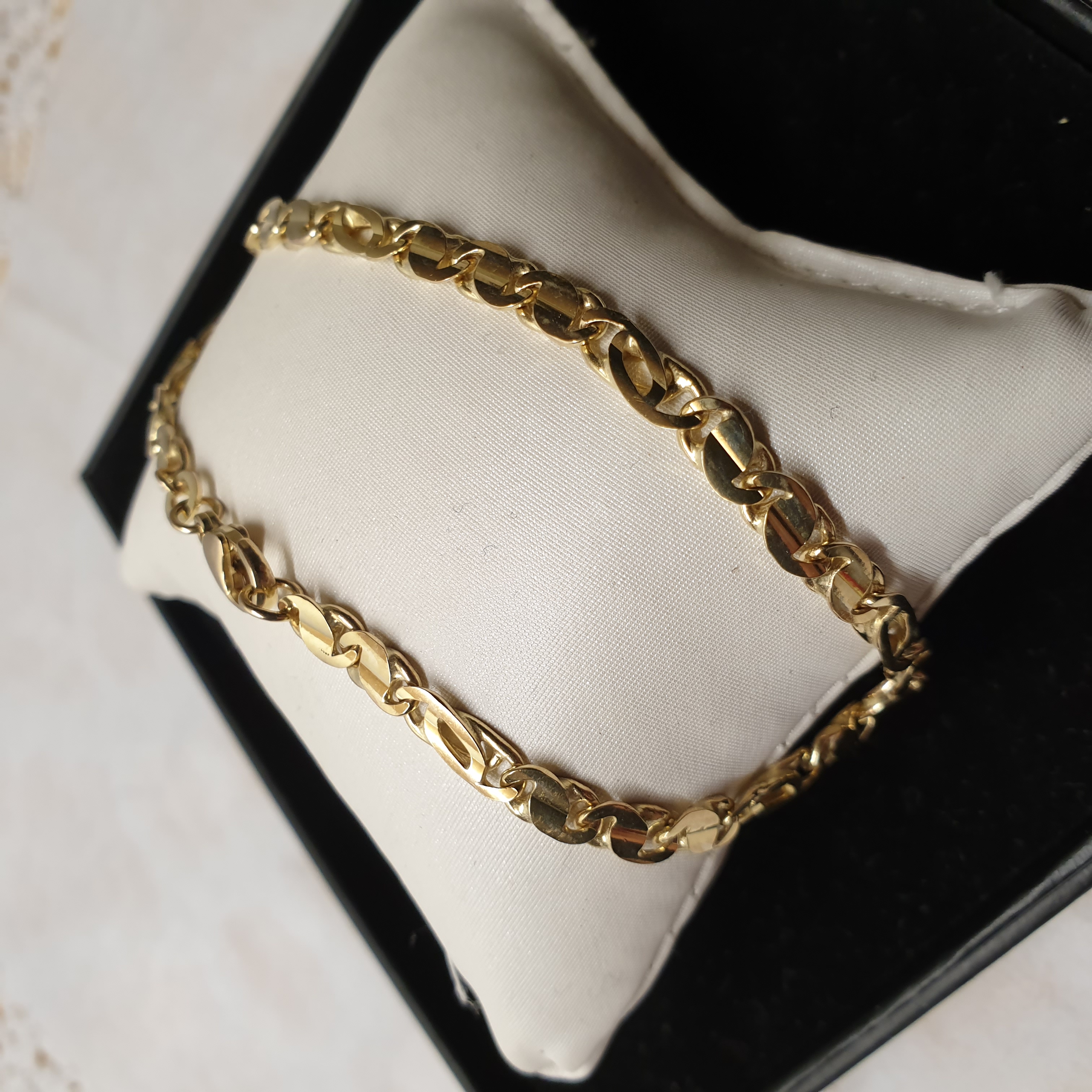 21 cm Armband Gliederarmband Gold 333 Design Vintage elegant GA108