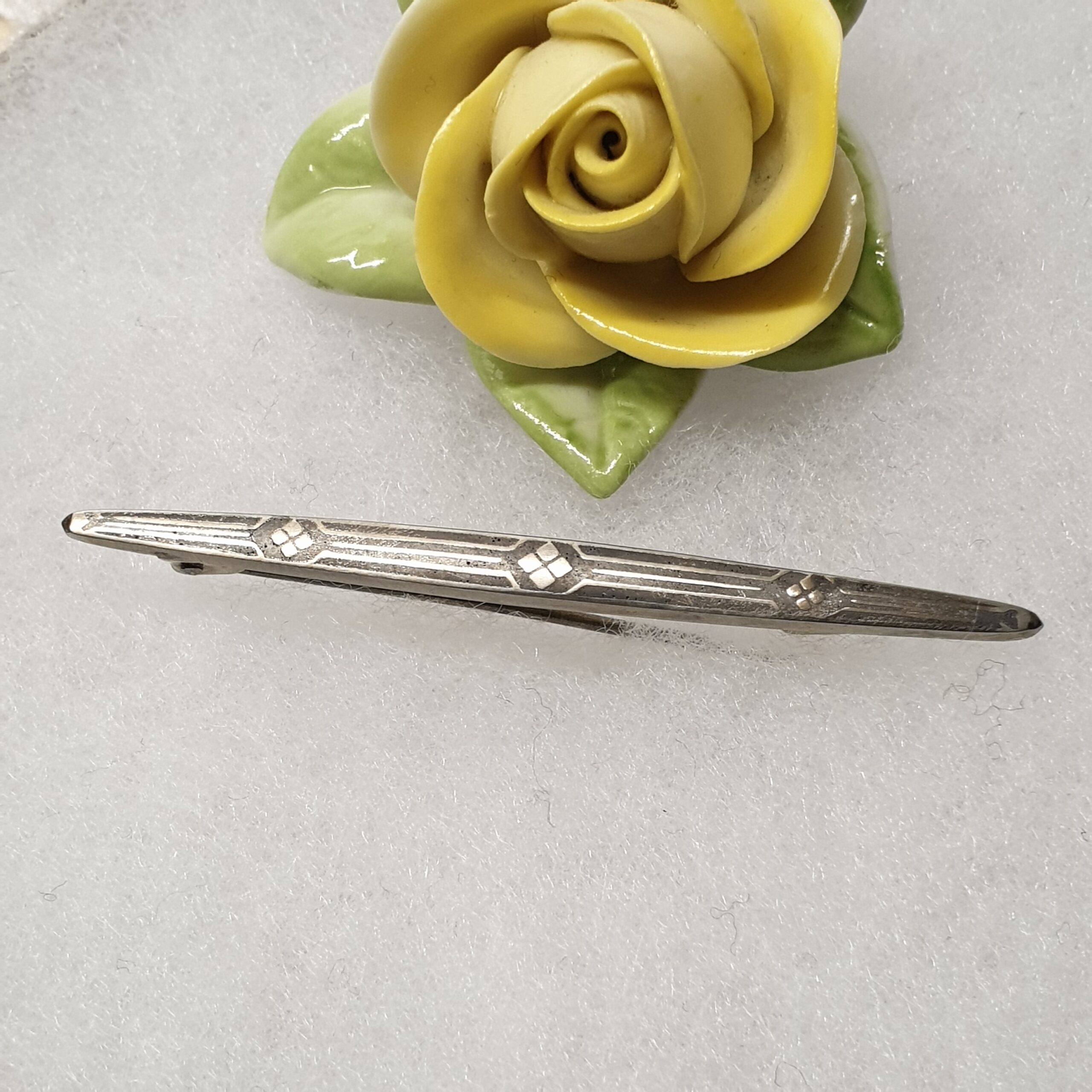 Antike Brosche Anstecknadel Turikum Silber Shabby Vintage elegant selten rar SB501