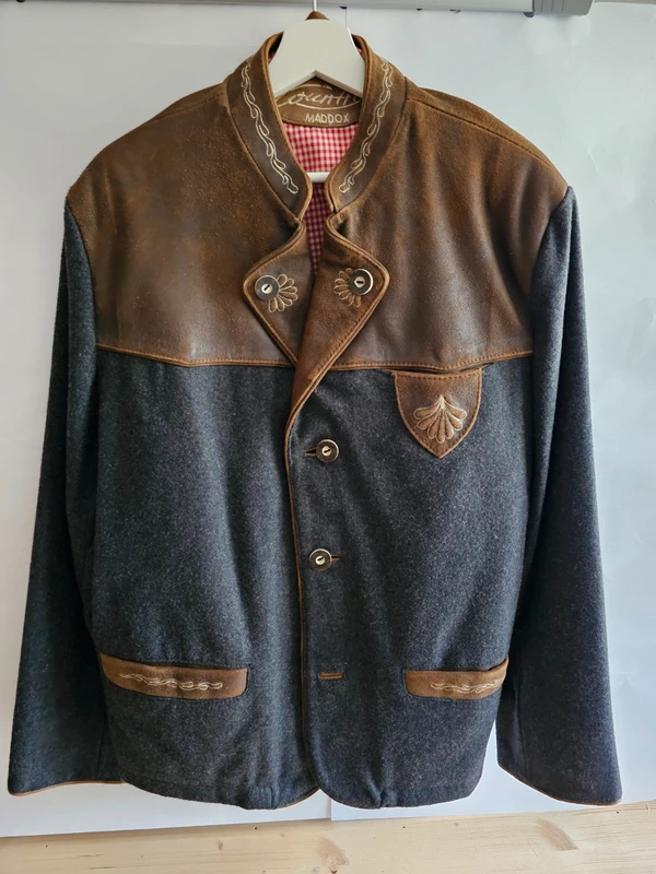 Country Maddox Trachtenjacke Echtleder Gr. 52 XL