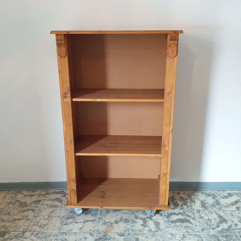 Massivholzschrank mit Einlegeböden Holzschrank Regalschrank rustikal Handarbeit Schrank Nr.1