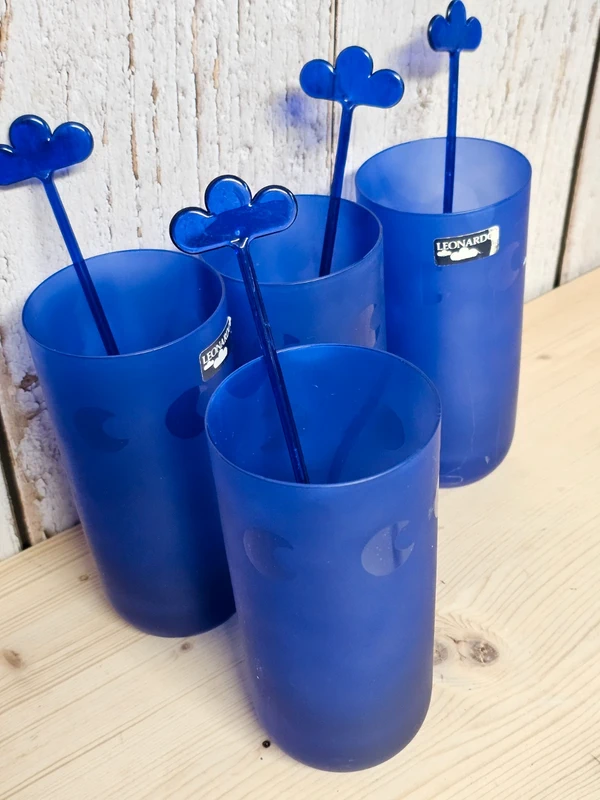 Leonardo Vintage Gläser blau 4 Stück