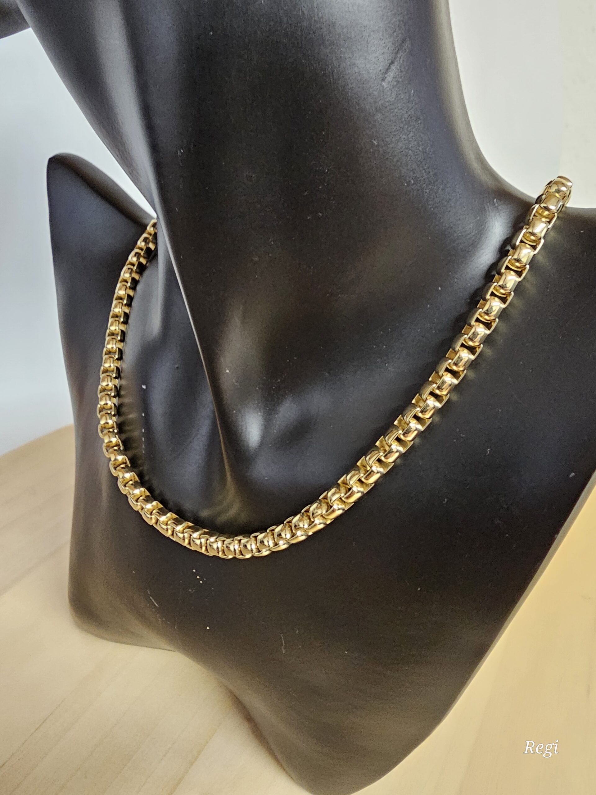 44 cm Nostalgische Gliederkette Kette Halskette American Doublé vergoldet hartvergoldet Shabby Vintage Eleganz MK107