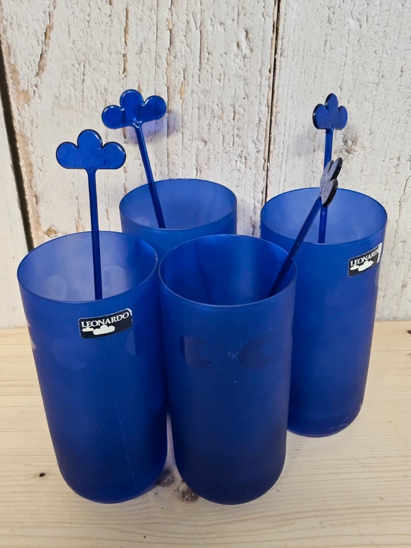 Leonardo Vintage Gläser blau 4 Stück