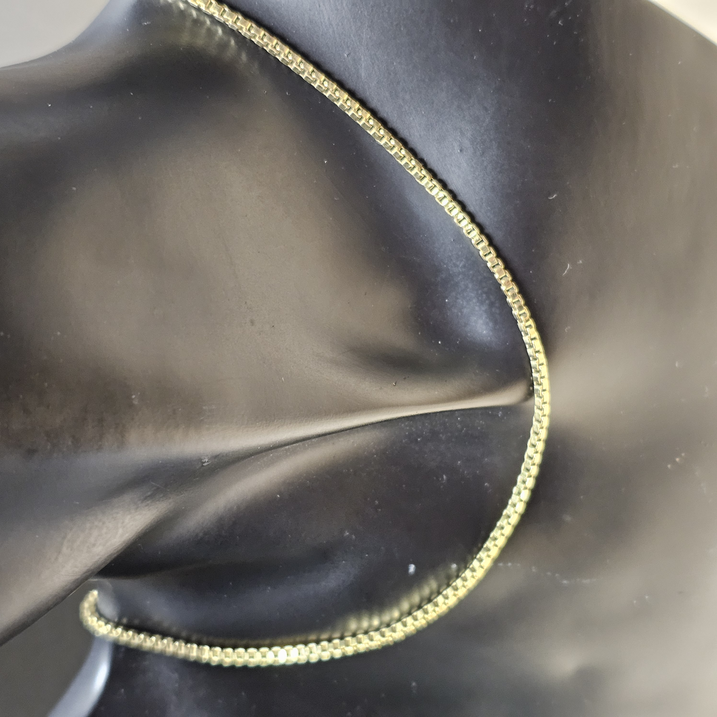 55 cm Nostalgische Halskette Kette Venezianerkette Amerik Doublé vergoldet FBM Shabby Vintage elegant MK115