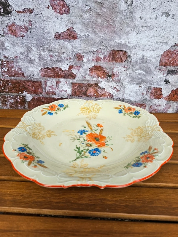 Prunkschale Zierschale Anbietschale Schwarzenhammer Bavaria quadrat.