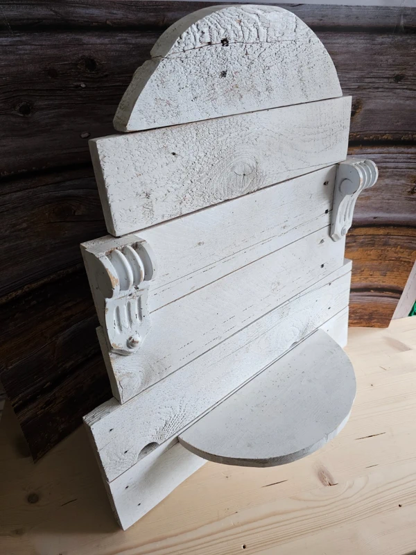 Massives ShabbyChic Wandregal Deko weiß