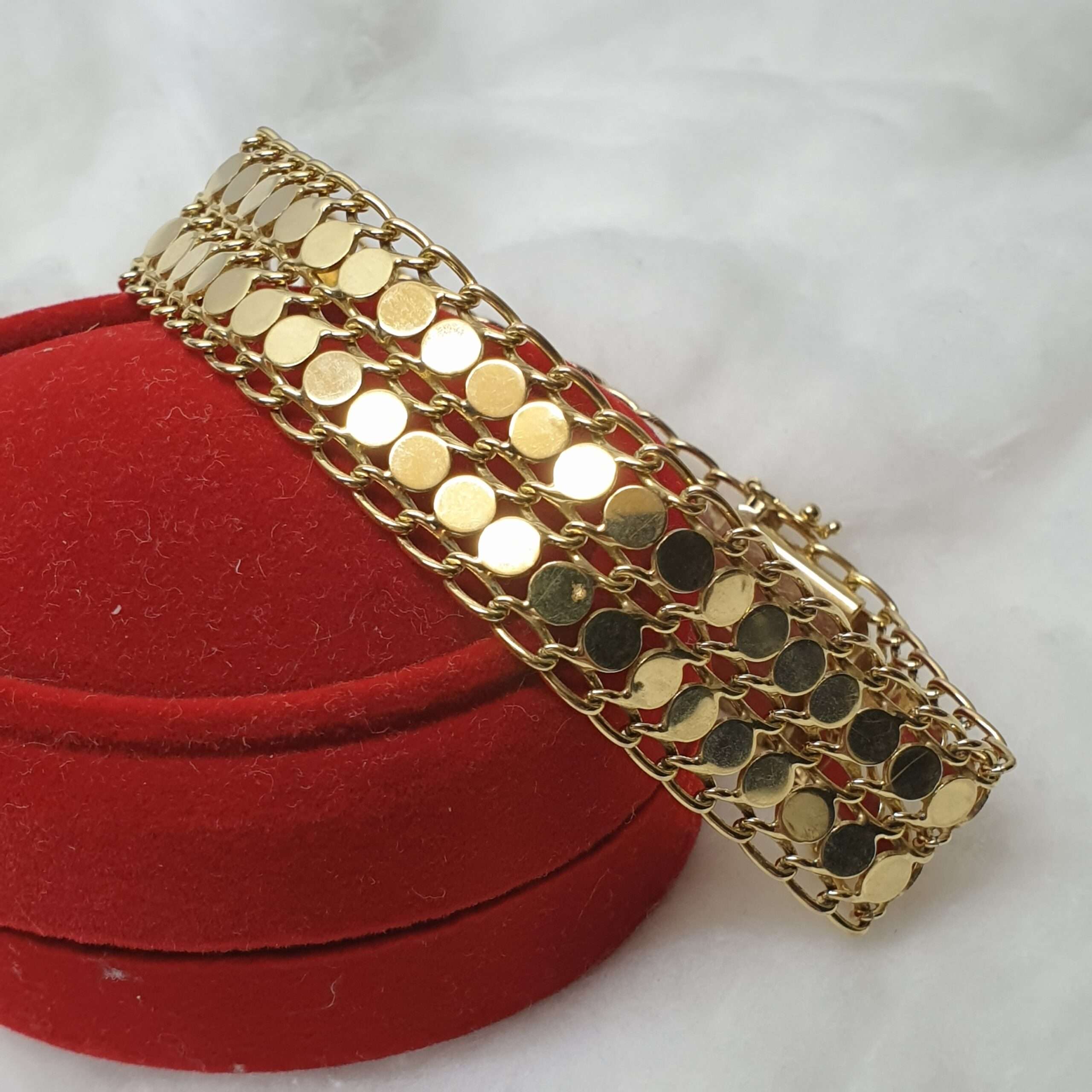 19 cm Armband Gliederarmband Gold 333 Design Vintage elegant GA119