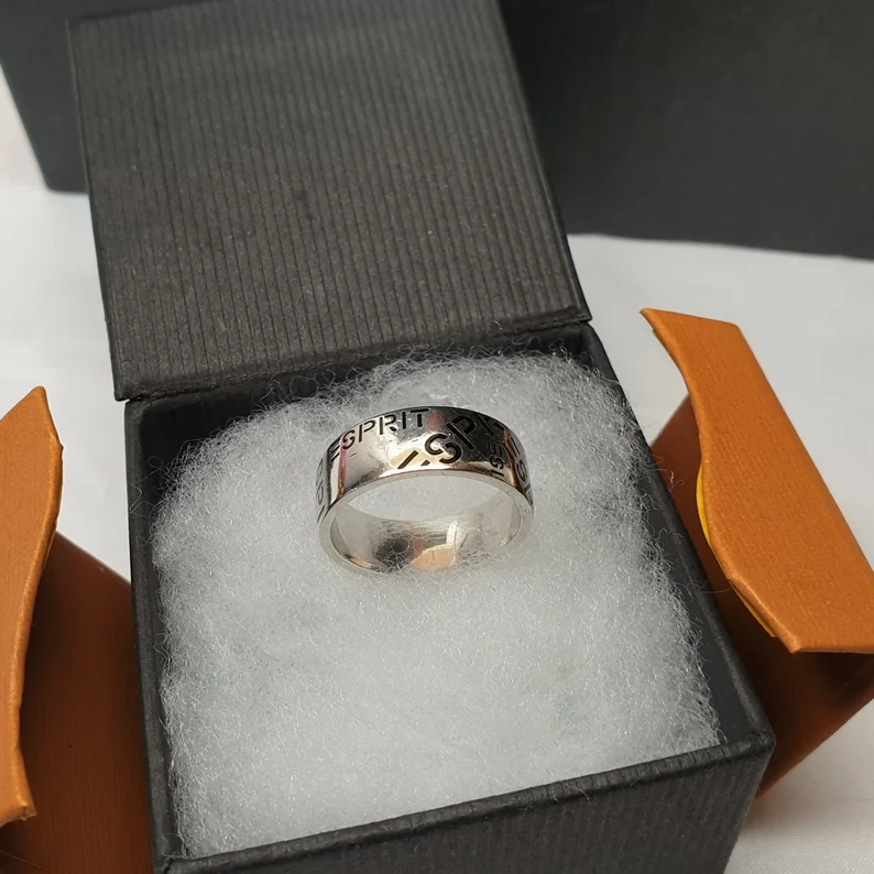 17 mm Ring Silber 925 Aufschrift Vintage schick stylisch edel modern SR1563