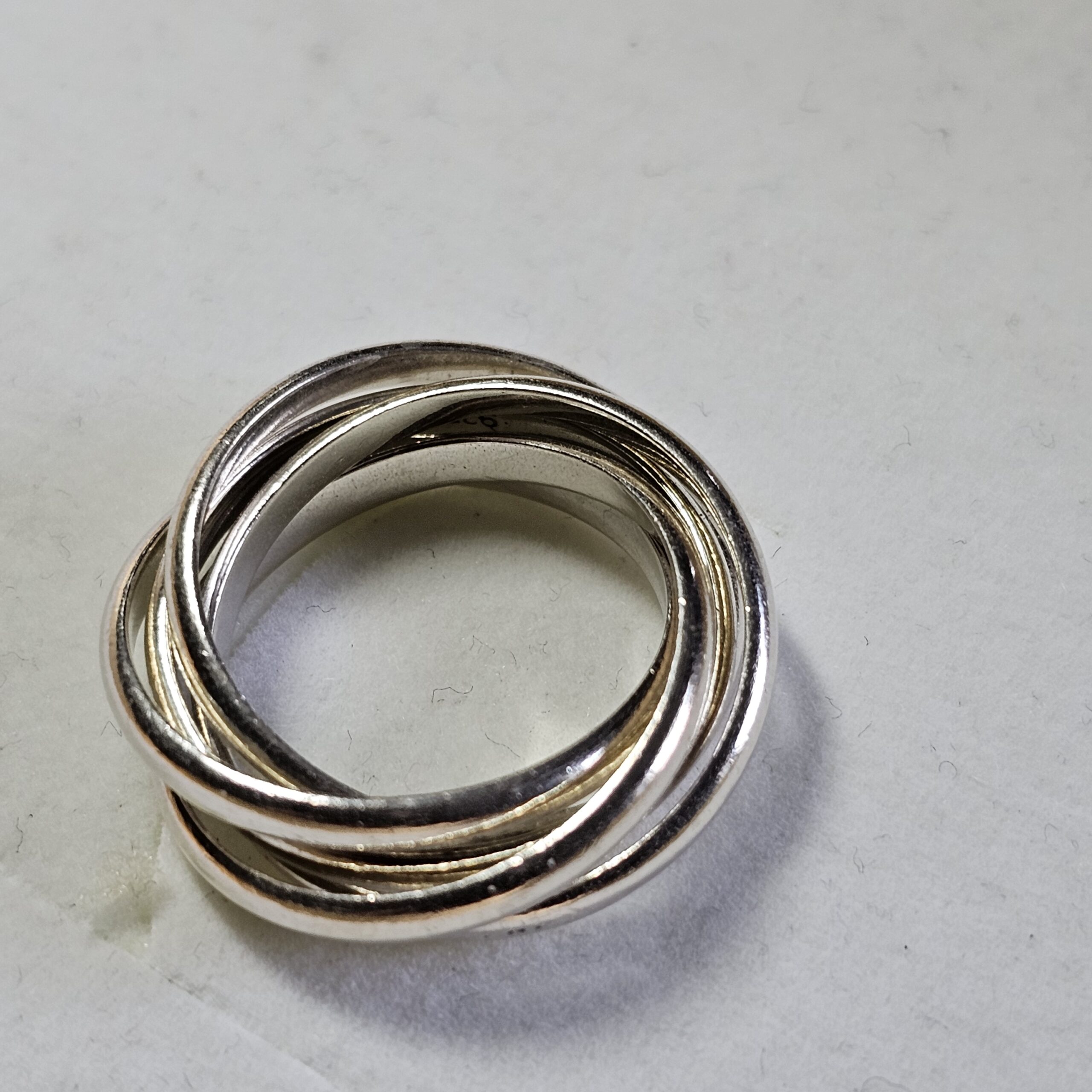 18,6 mm Ring Silber 925 5er Set Silberring Ringe 80er Style Vintage elegant SR1259