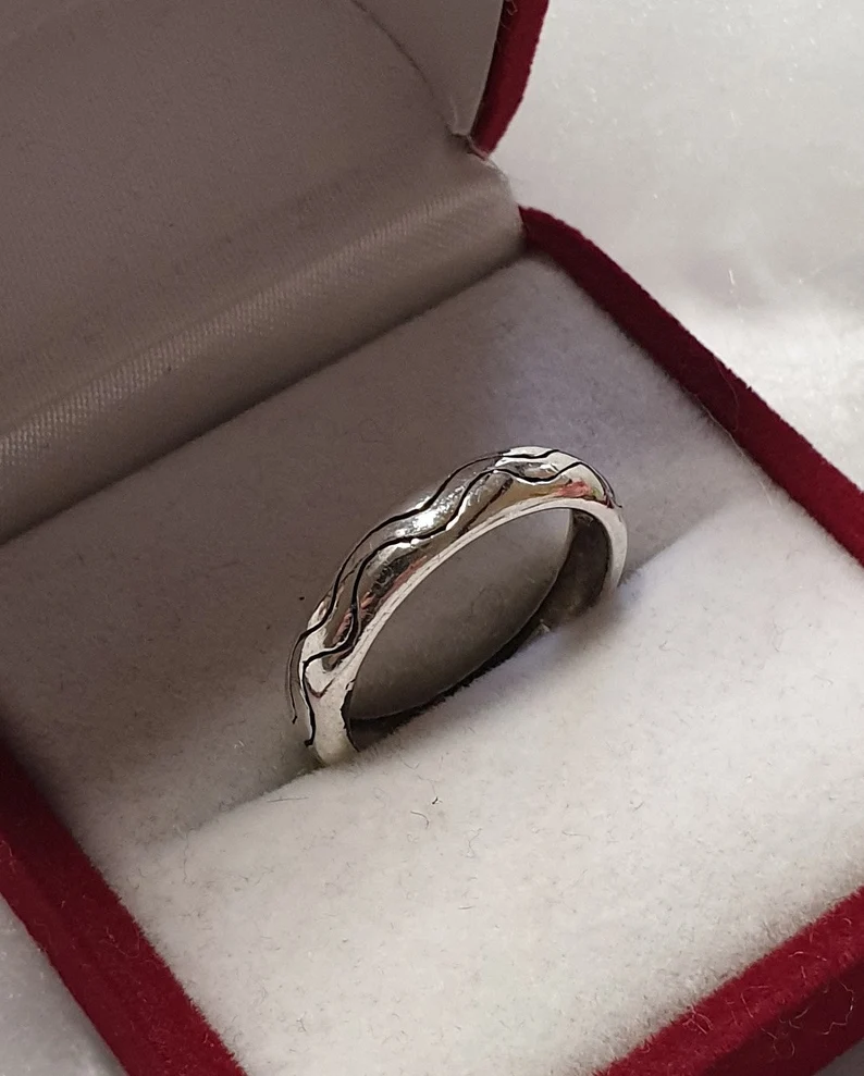 17,1 mm Nostalgischer Ring Silber 925 Design Vintage elegant SR936