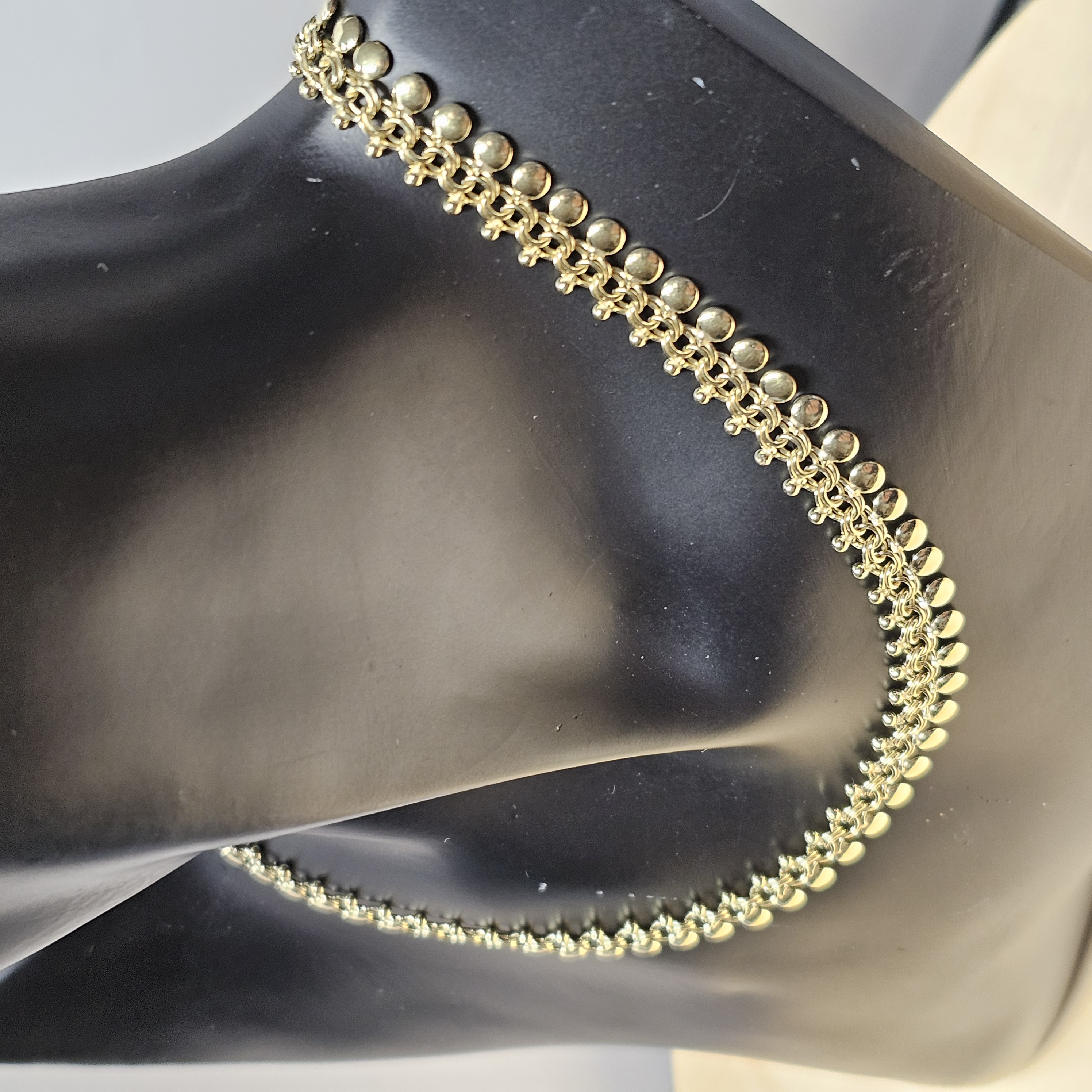 40 - 45 cm Halskette Kette Collier Amerik FBM Doublé vergoldet Shabby Vintage edel MK118