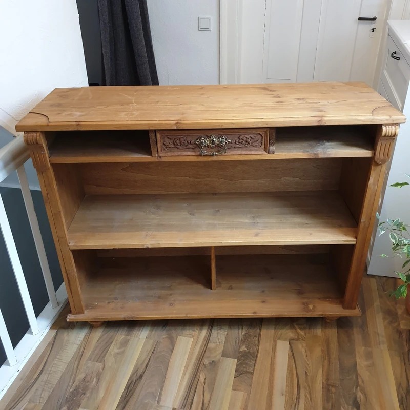 Sideboard Schrank Massivholz in Eiche hell Landhausstil