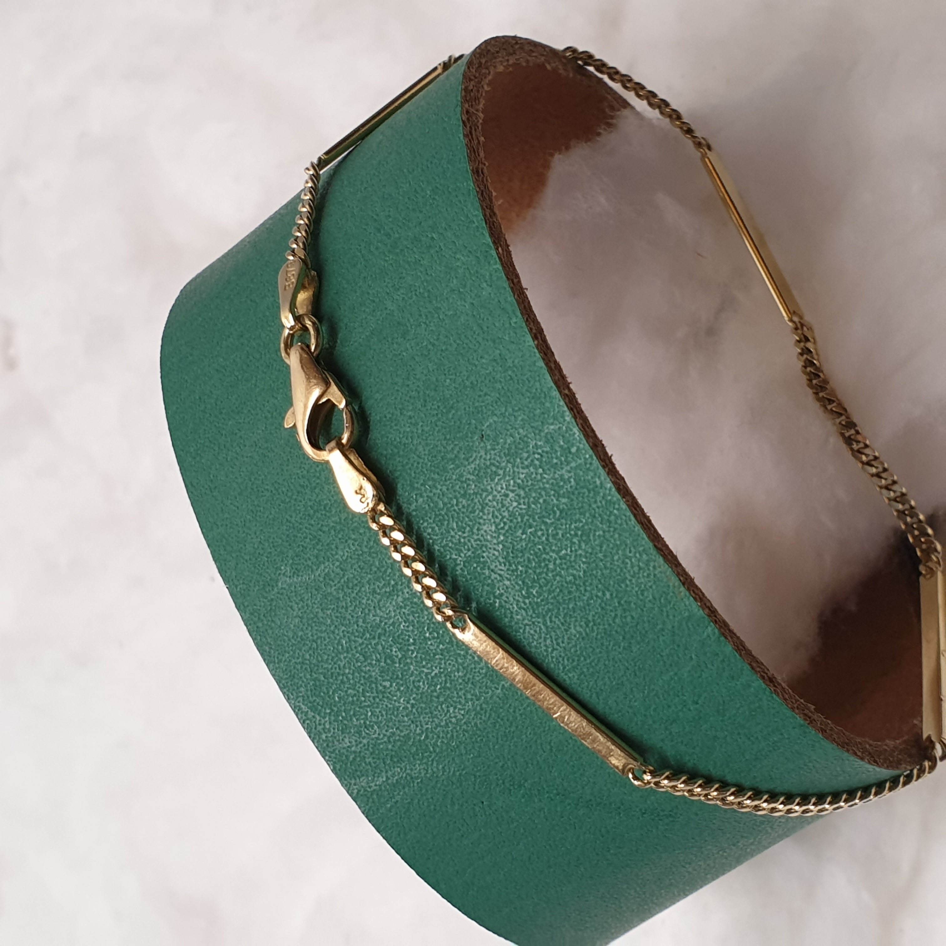 20 cm Goldarmband Armband Gliederarmband Gold 14 Karat 585 Vintage Design edel selten rar GA113