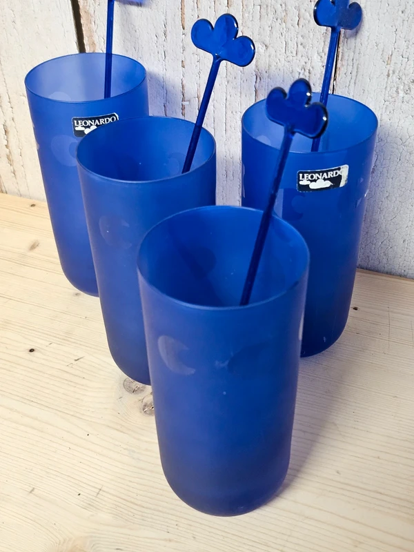 Leonardo Vintage Gläser blau 4 Stück