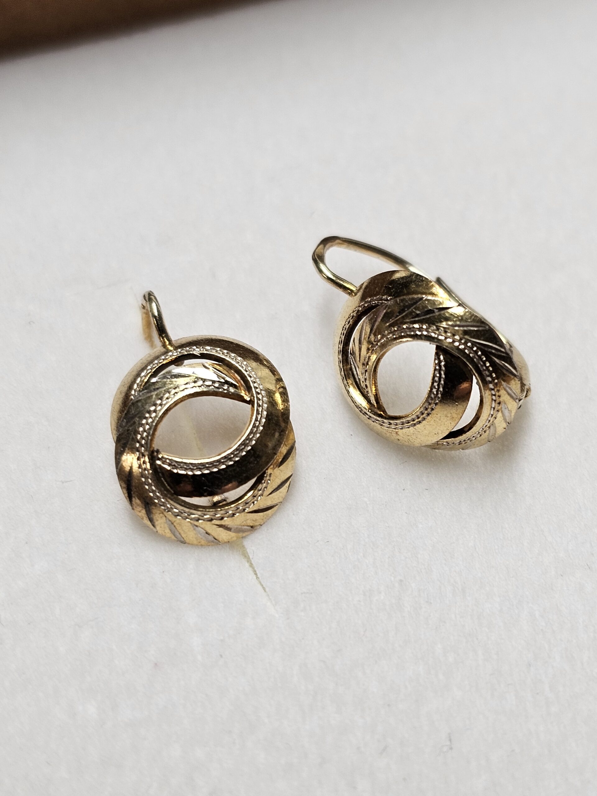 Nostalgische Ohrringe Ohrhänger Hängeohrringe Silber vergoldet Shabby Vintage elegant SO487