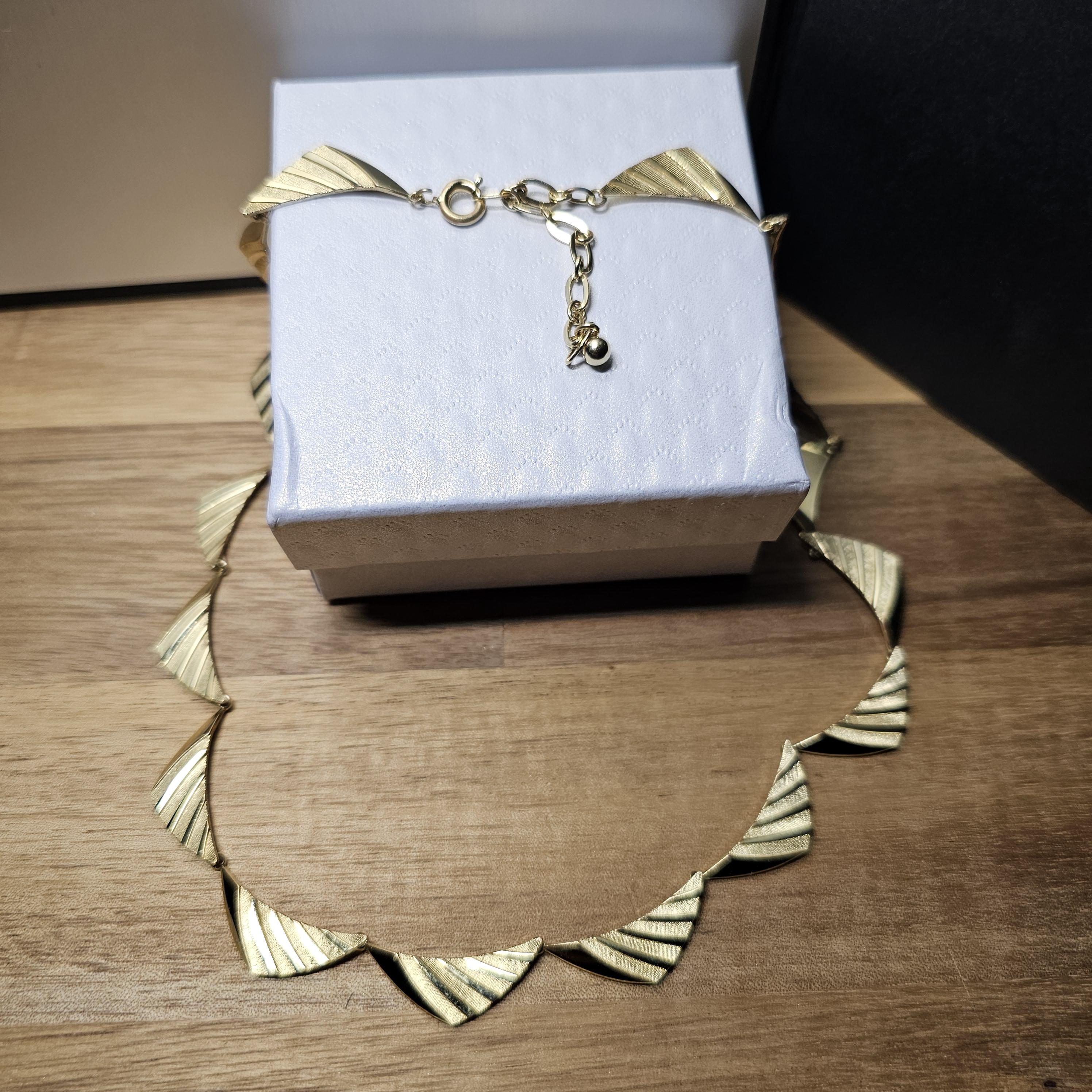 40,5 - 46 cm Nostalgische Halskette Kette Collier Doublé vergoldet Shabby Vintage Design elegant MK113
