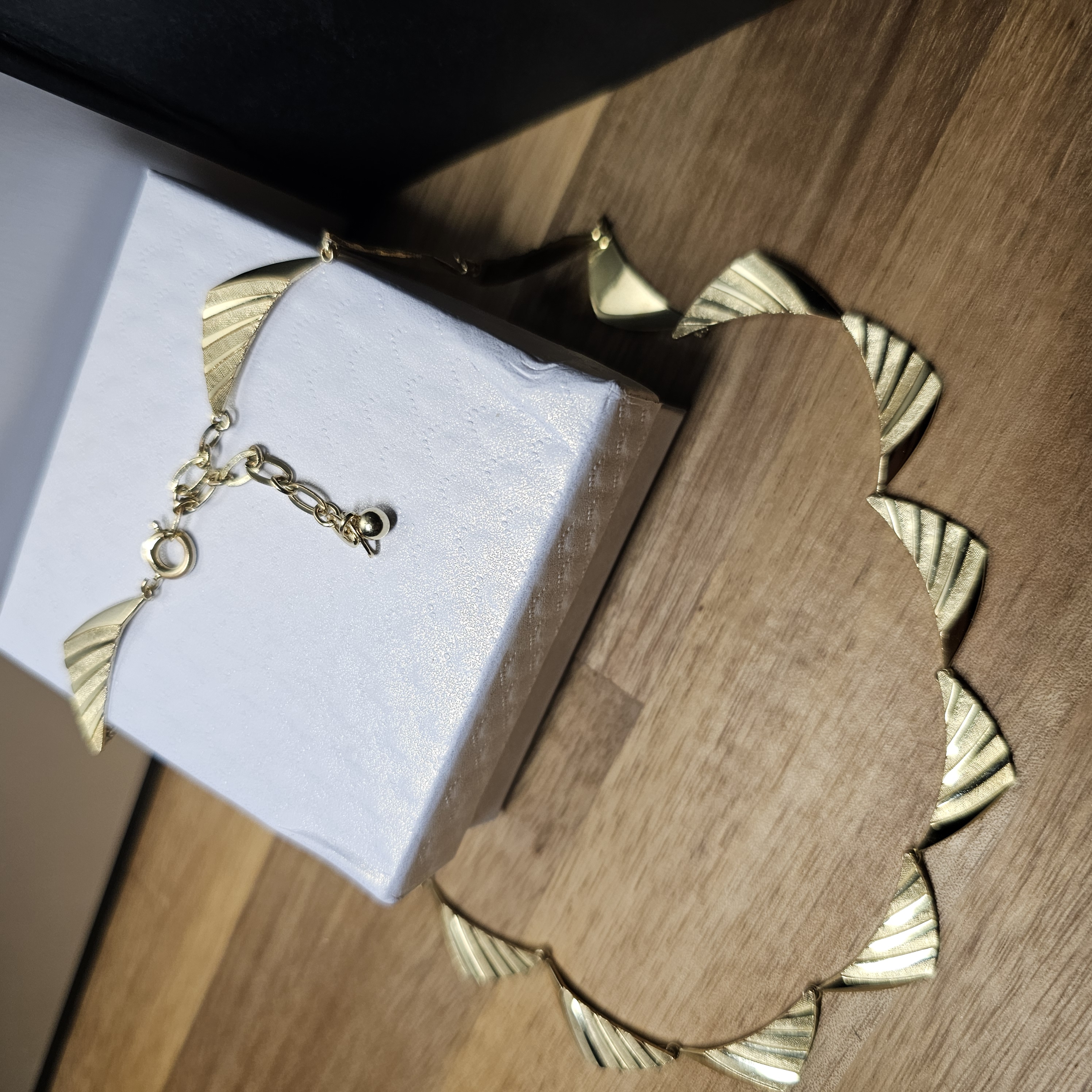 40,5 - 46 cm Nostalgische Halskette Kette Collier Doublé vergoldet Shabby Vintage Design elegant MK113