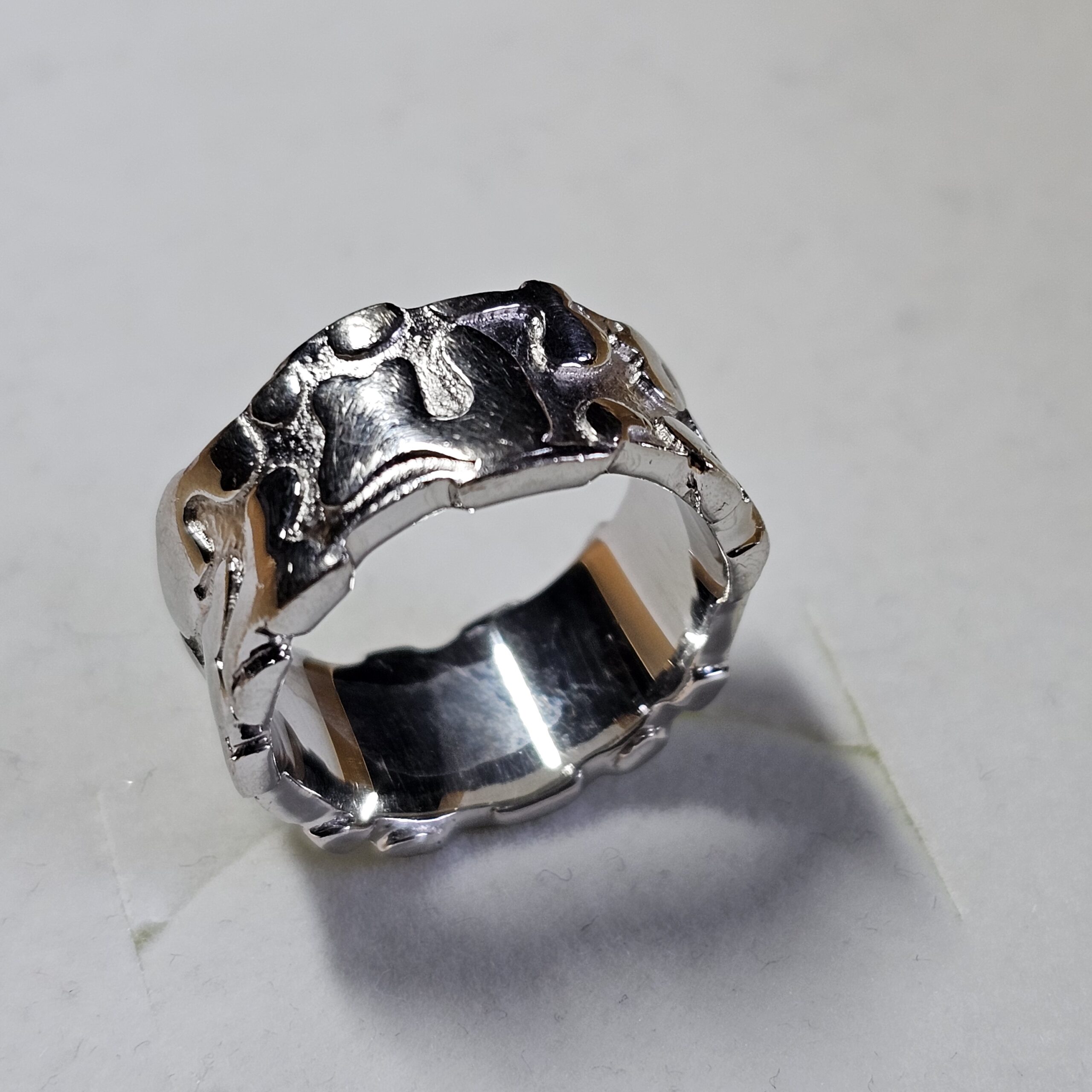 17,2 mm Silberring Ring Silber 925 extravaganter Style Design elegant selten rar SR1306