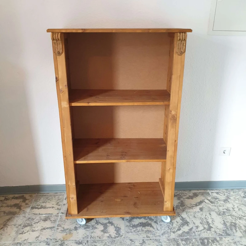 Massivholzschrank mit Einlegeböden Holzschrank Regalschrank rustikal Handarbeit Schrank Nr. 2