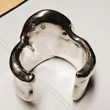 Designer Armschmuck Armreif Silber 925 Onyx schwarz prachtvoll Vintage elegant SA251