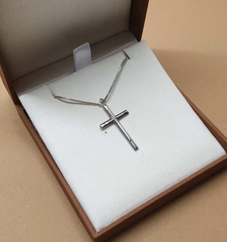 Anhänger Silberkreuz Silberanhänger Sterling Kreuz Silber 925 nostalgisch elegantes Design Vintage SKA1060