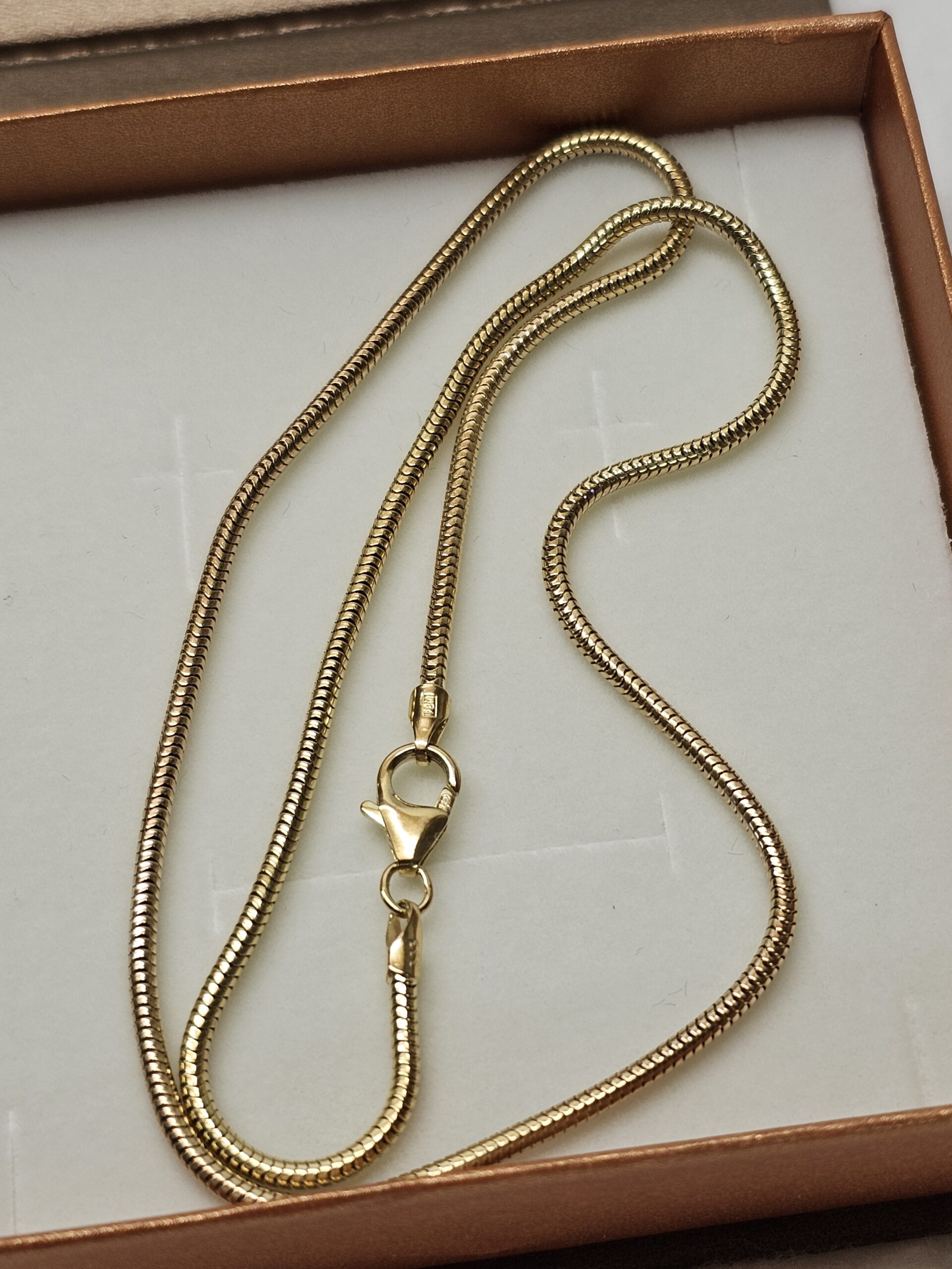 42 cm Nostalgische Halskette Schlangenkette Kette Goldkette Gold 333 Vintage elegant GK107