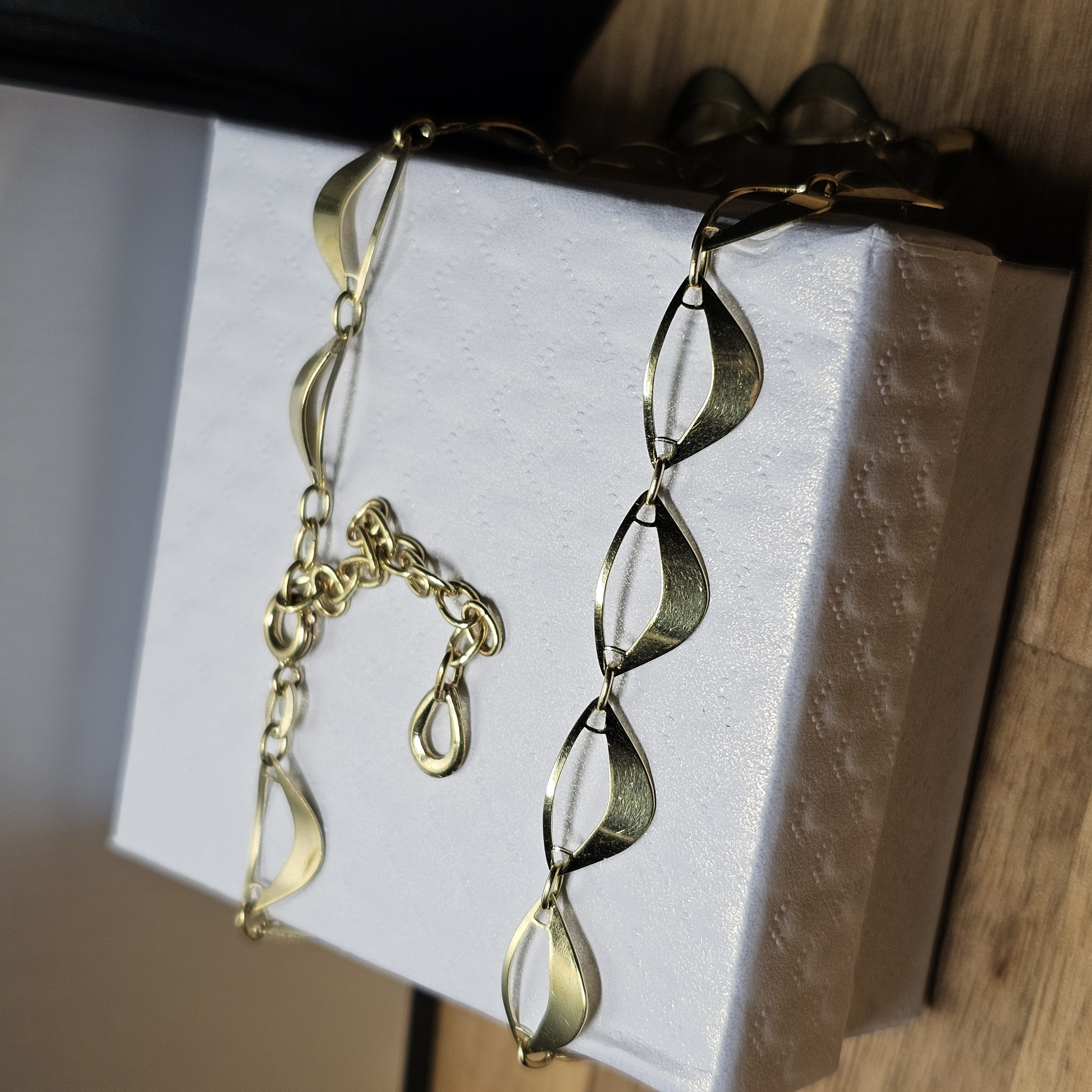 41 - 46,5 cm Nostalgische Halskette Kette Collier FBM Amerikan Doublé vergoldet Shabby Vintage Design elegant MK108