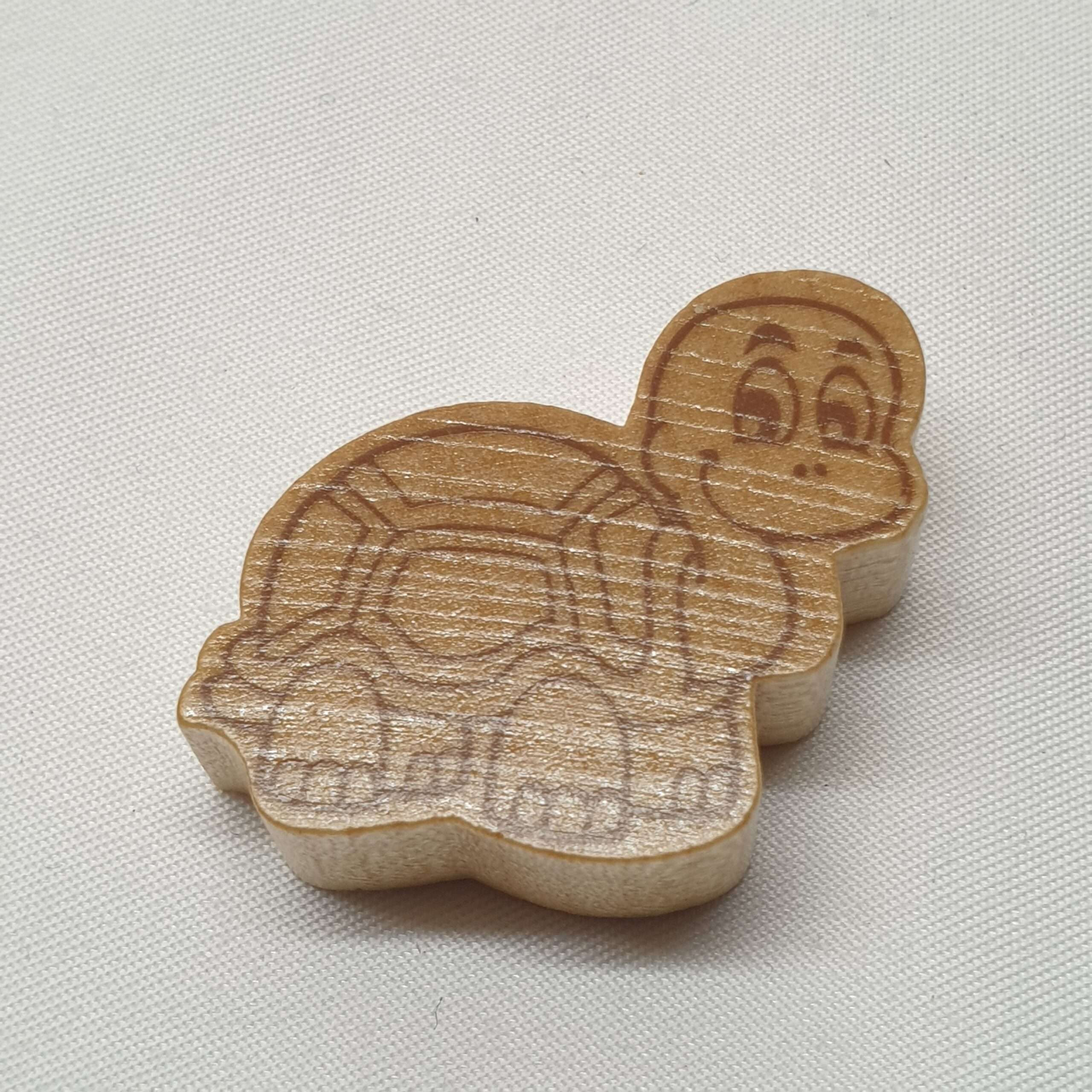 Motivperle Motiv Perle Schildkröte naturfarben braun MP286