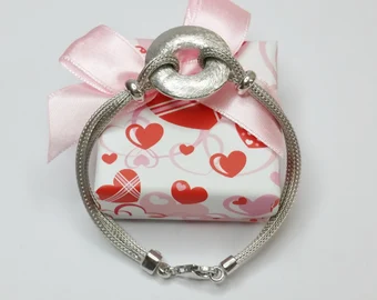 19 cm Designer Armband Silber 925 Italien Silberarmband Schlangenarmband außergewöhnlich Unikat SA120