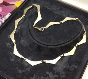 44 cm Kette Halskette Gliederkette Collier Silber 925 Vintage elegant SK1322