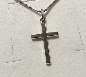 Anhänger klein Kreuz Kreuzanhänger Charm Silber 925 schlichtes edles Design SKA1059