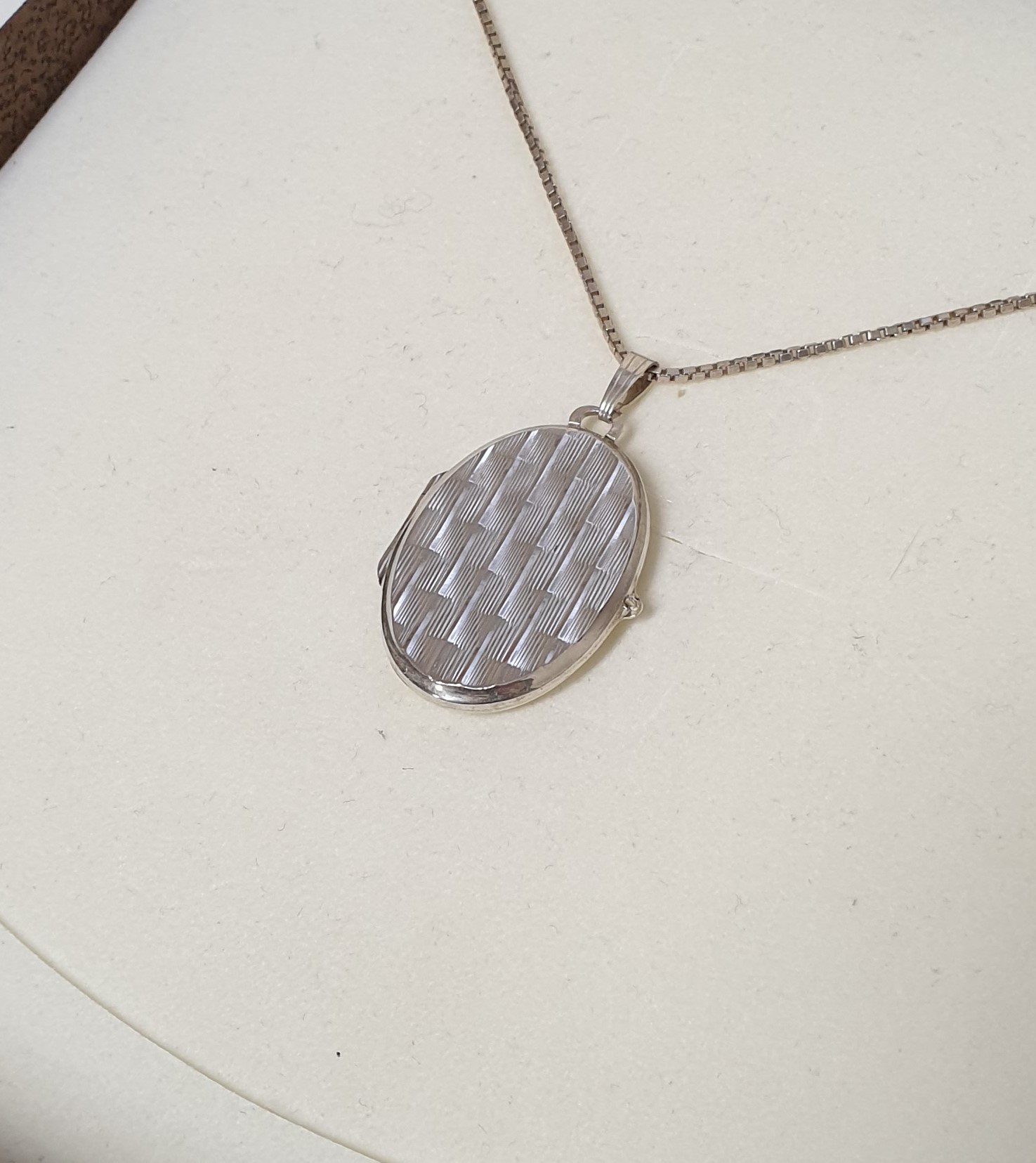 Medaillon Anhänger Silber 835 Shabby Vintage Nostalgie edel Design SKA1348