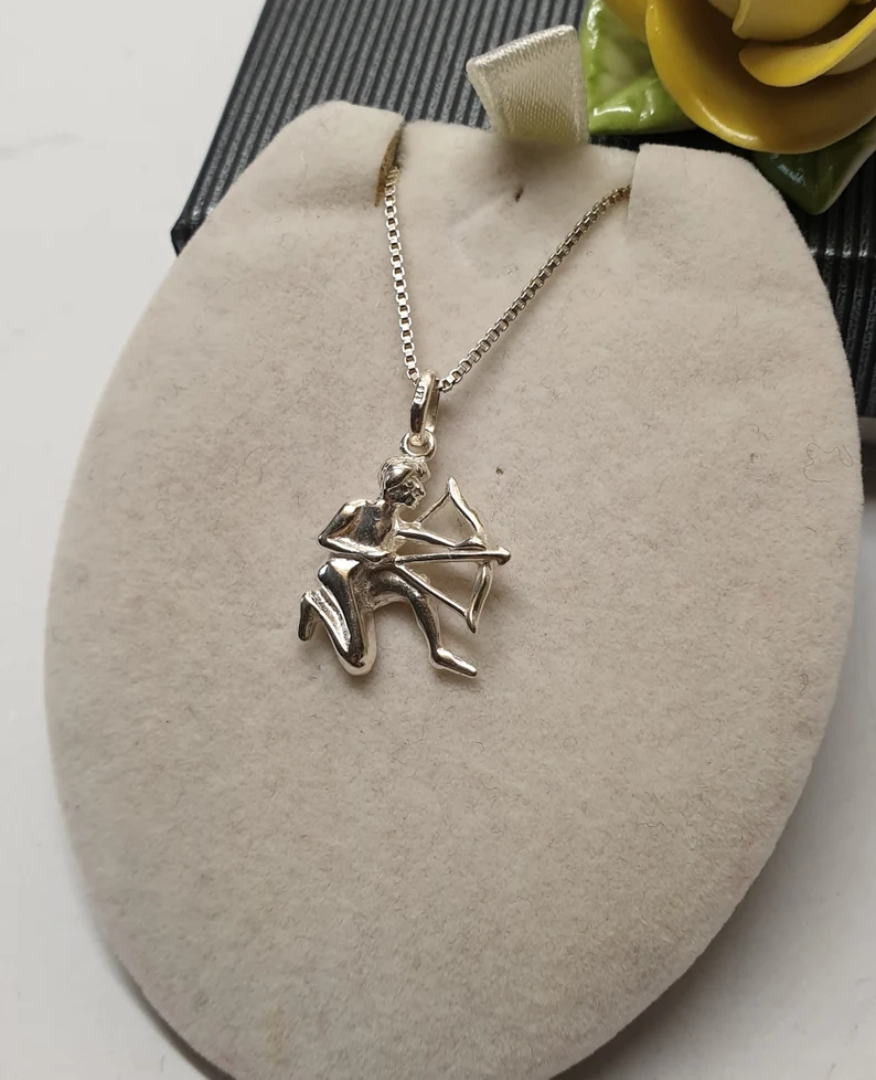 Anhänger ohne Kette Sternzeichen "Schütze" Silber 925 Silberanhänger filigran Vintage SKA1628