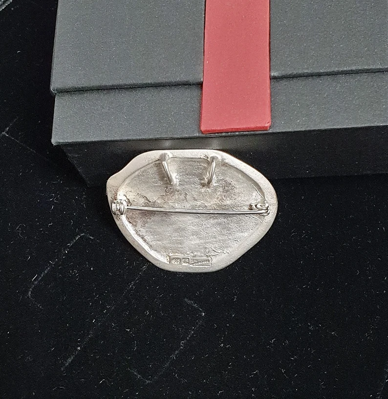 Brosche Anstecknadel Anhänger Bijou Jeunesse Günthner Vintage Designer Silber 925 SB398 – Bild 2