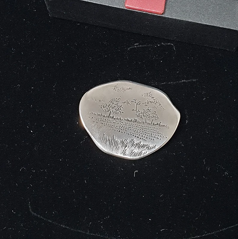 Brosche Anstecknadel Anhänger Bijou Jeunesse Günthner Vintage Designer Silber 925 SB398