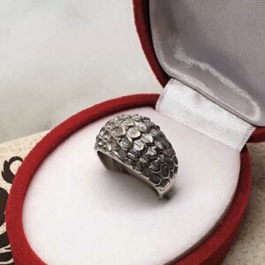 17,3 mm Nostalgischer Silberring Ring Silber 800 Design außergewöhnlich edel Vintage SR1105