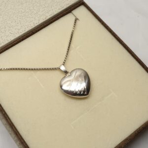 Anhänger Charm ohne Kette Herzchen Herz Silber 925 Silberherz Vintage elegant SKA1460