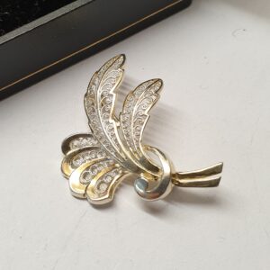 Brosche Silberbrosche Anstecknadel Silber 800 Zweig filigran Shabby Vintage SB444