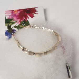 19,5 cm Armband Silberarmband Gliederarmband Silber 925 edel Vintage 80er Jahre Style SA671