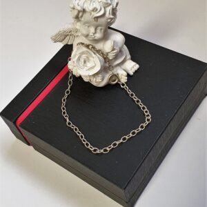 19 cm Armband Gliederarmband Design Ankerkette Silber edel Vintage nostalgisch SA584