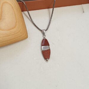 Anhänger Silberanhänger Silber 925 Goldfluss Glitzer Vintage edel Design SKA238