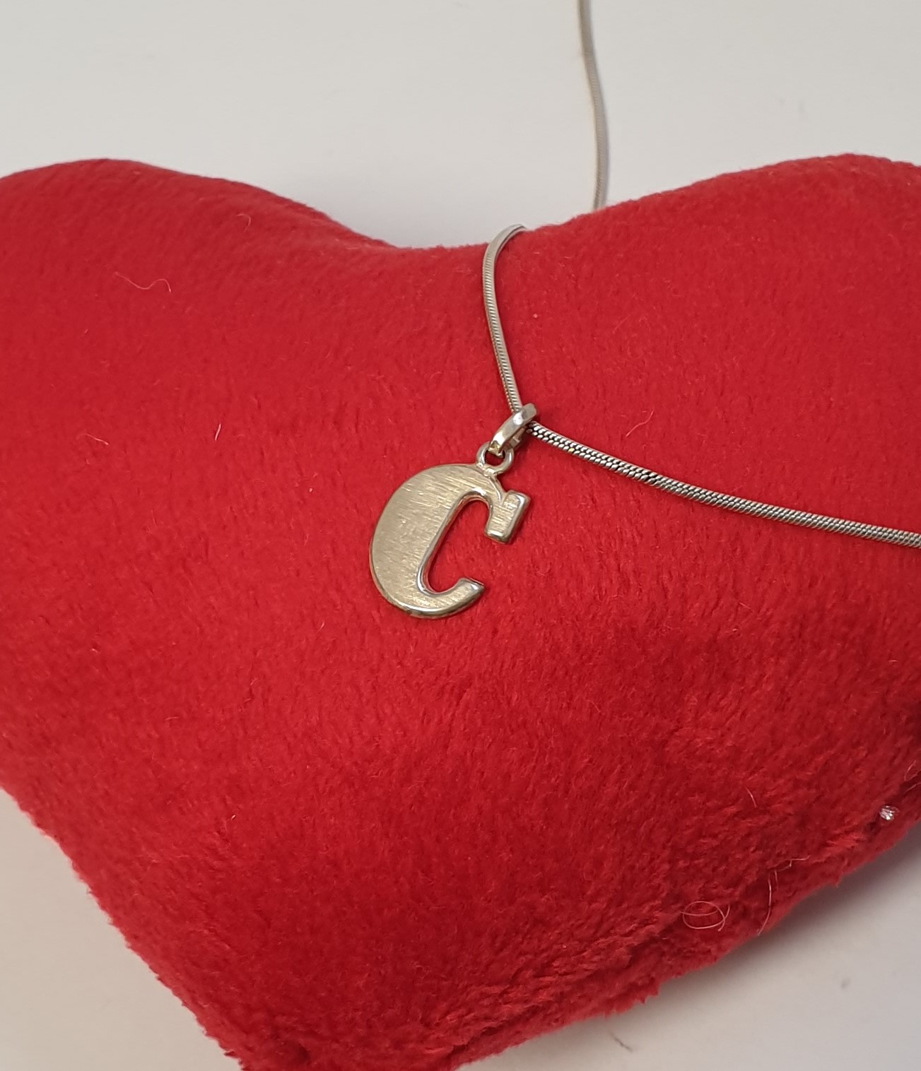 Anhänger Charm Silberanhänger Silber 925 Buchstabe "C" Silberanhänger Vintage SKA225