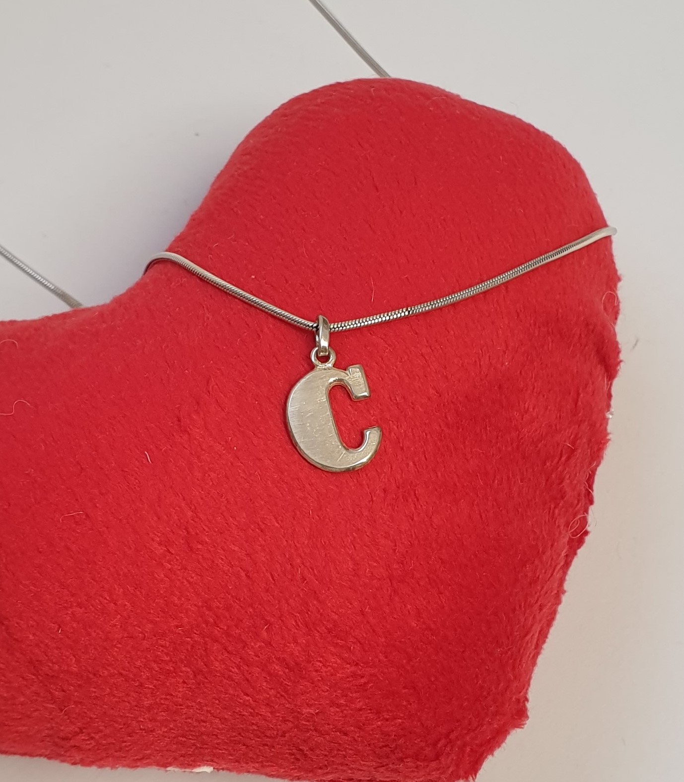 Anhänger Charm Silberanhänger Silber 925 Buchstabe "C" Silberanhänger Vintage SKA225 – Bild 4