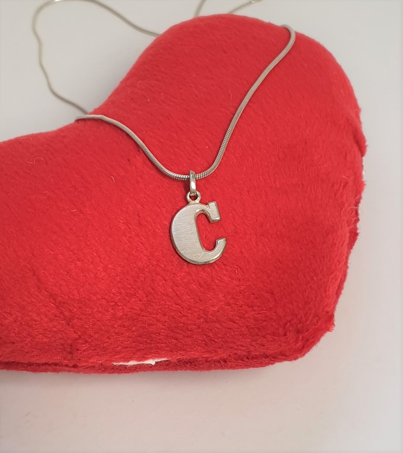 Anhänger Charm Silberanhänger Silber 925 Buchstabe "C" Silberanhänger Vintage SKA225 – Bild 3