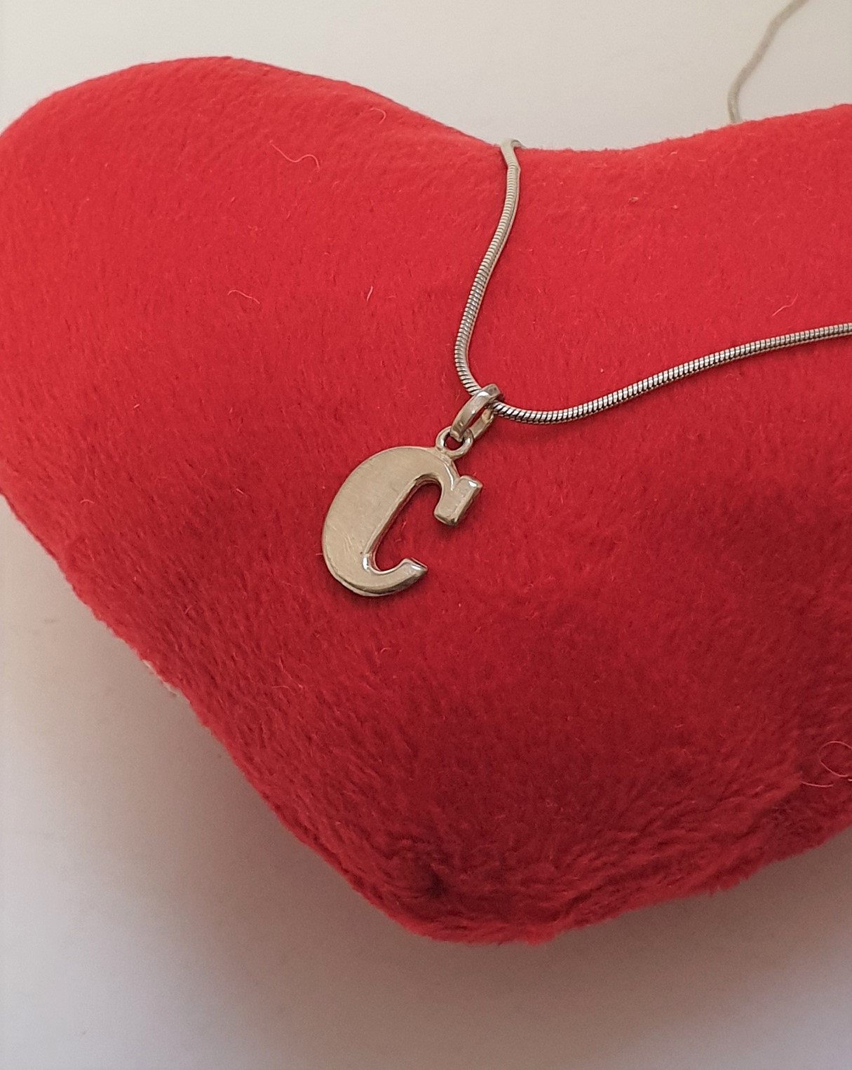 Anhänger Charm Silberanhänger Silber 925 Buchstabe "C" Silberanhänger Vintage SKA225 – Bild 2