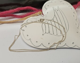 41,5 cm / 1 mm Anhängerkette Kette feine Panzerkette Halskette Silber 925 edel Vintage HK130 – Bild 2