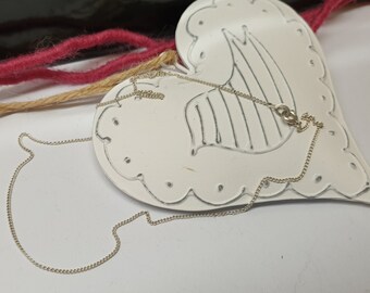 41,5 cm / 1 mm Anhängerkette Kette feine Panzerkette Halskette Silber 925 edel Vintage HK130 – Bild 4