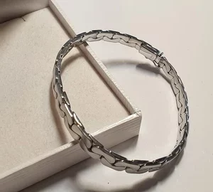 19 cm Armband Silberarmband Gliederarmband Vintage Silber 835 massiv Vintage elegant SA678