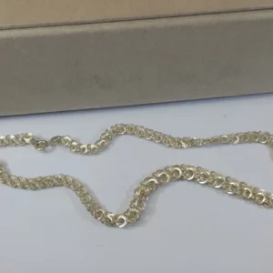 45 cm Nostalgische Silberkette Kette Halskette Gliederkette Silber 835 Vintage elegant SK214